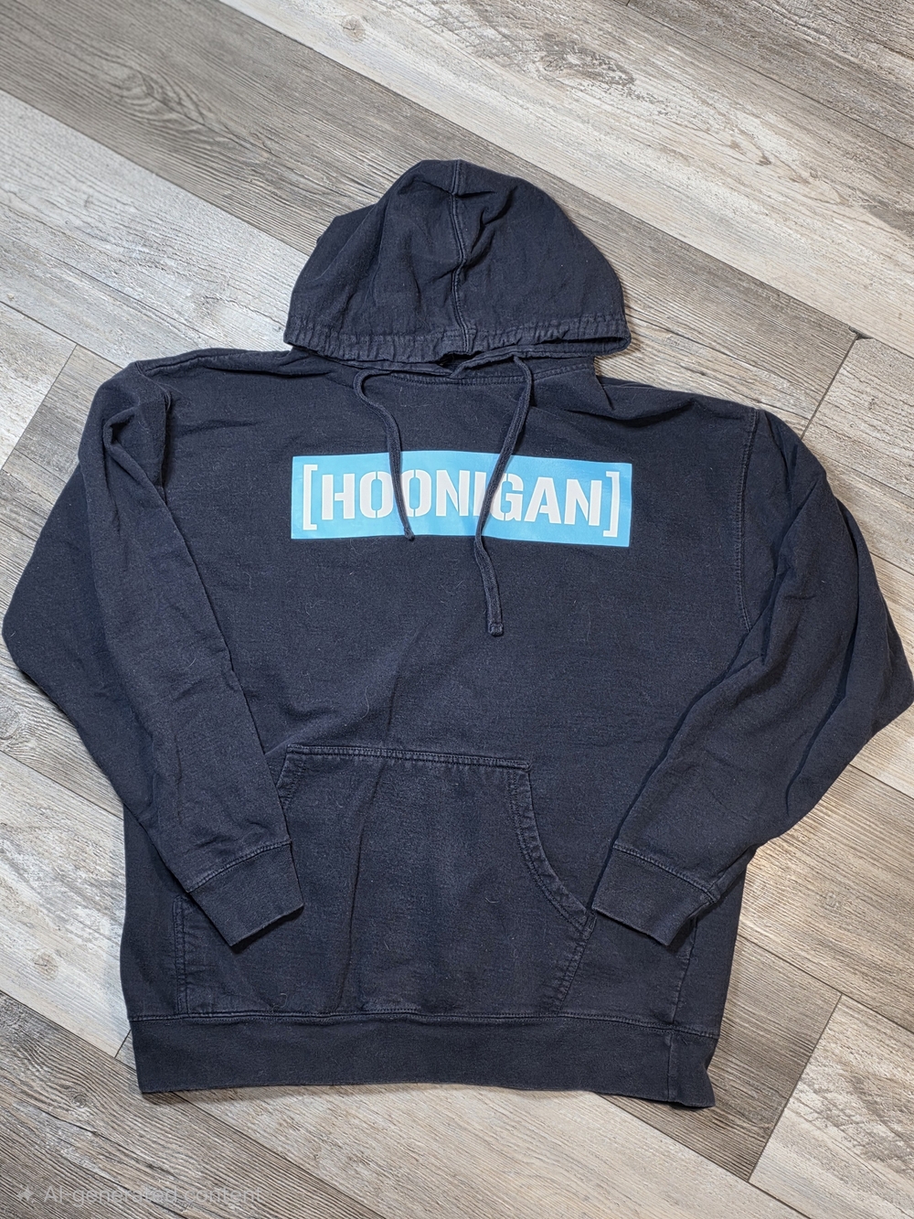 Hoonigan Men's Censor Bar Graphic Pullover Hoodie Sz XL